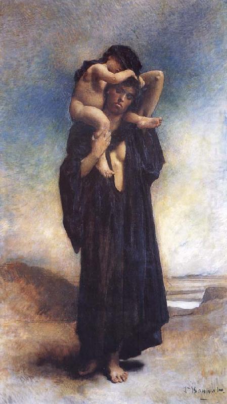 Leon Bonnat Peasant woman and her Child china oil painting image